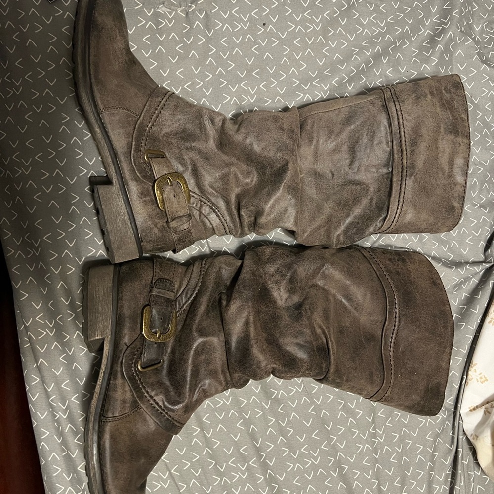 Brown Heeled Boots for Women